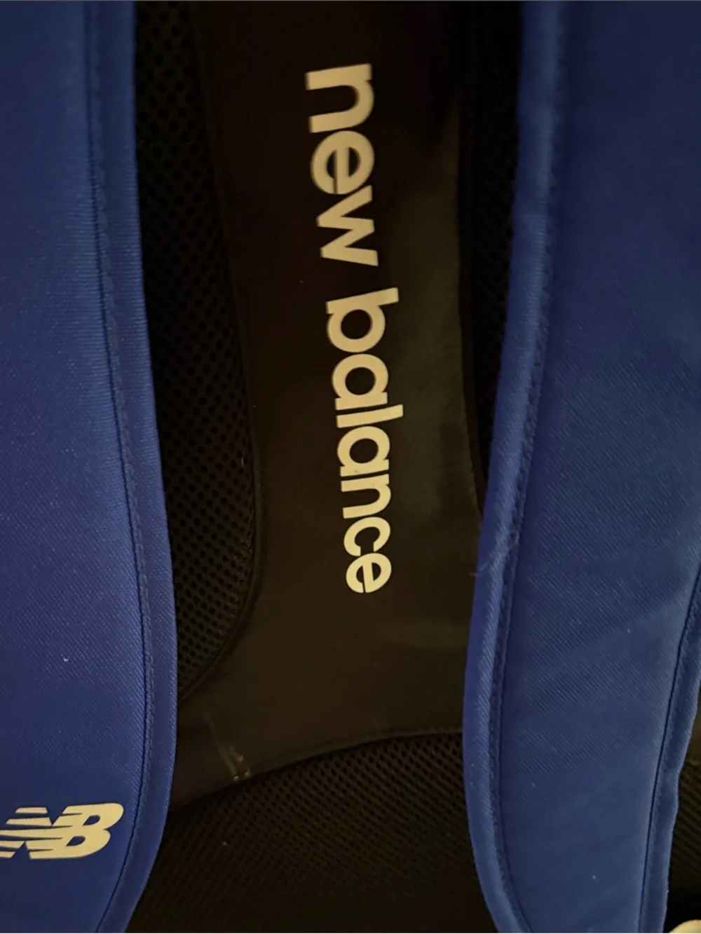 New Balance Royal Blue and Black Logo Backpack